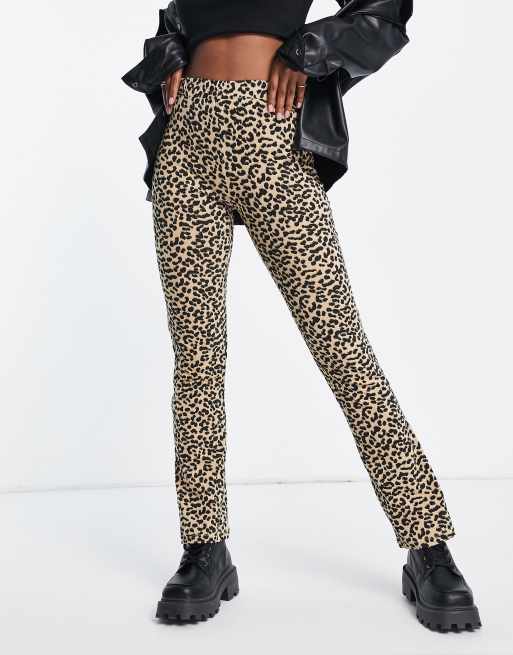 Pantalon best sale evase leopard