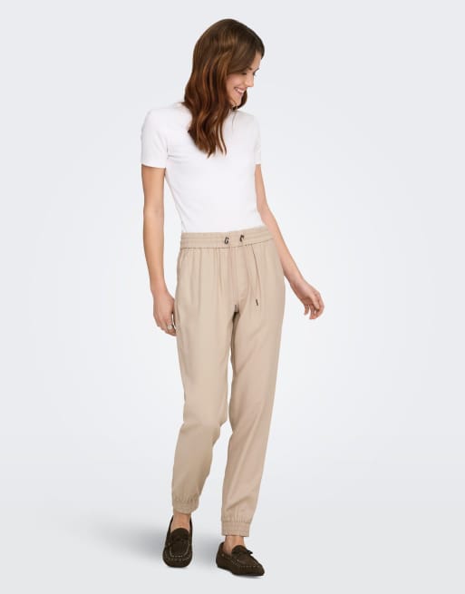 ONLY pantalones de pernera ancha en humus, 3 de 7