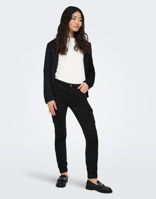 ONLY pantaloni cargo neri, 3 di 7