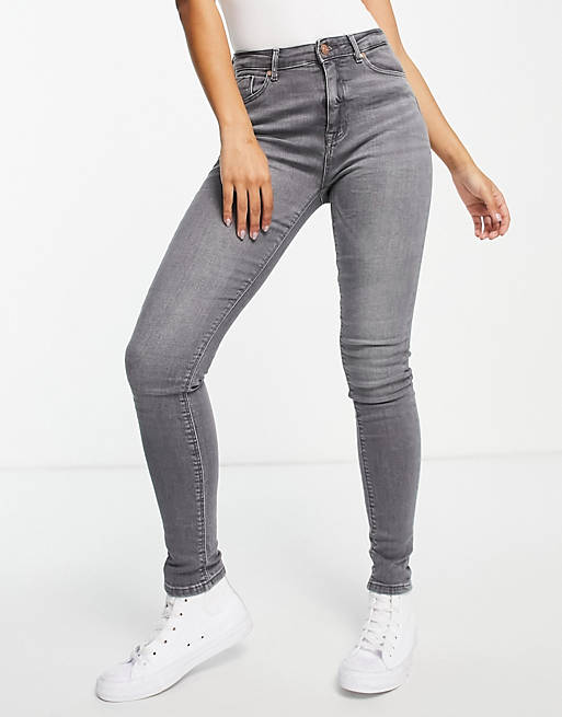 spiritueel grot Zoeken Only - Paola Life - Skinny denim jeans met hoge taille in grijs |  Gabinetecivil-al