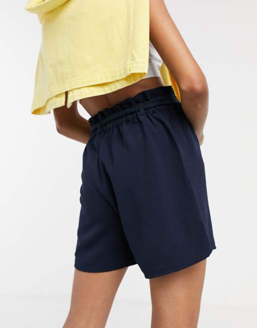 Navy paper bag hot sale shorts