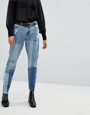 patched jeans asos