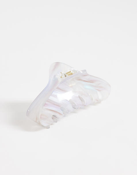 ONLY pearlescent hairclip in white - view 1
