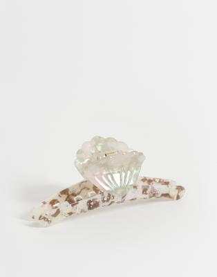 ONLY ONLY pearly hairclip in white