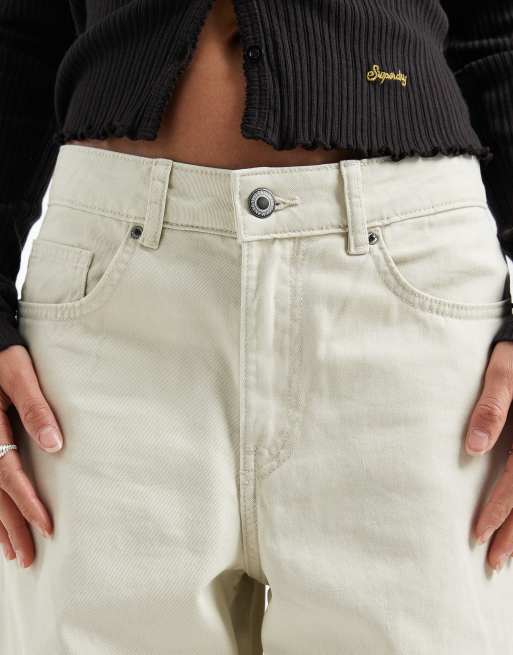 ONLY Petite barrel pants in stone, 3 of 5