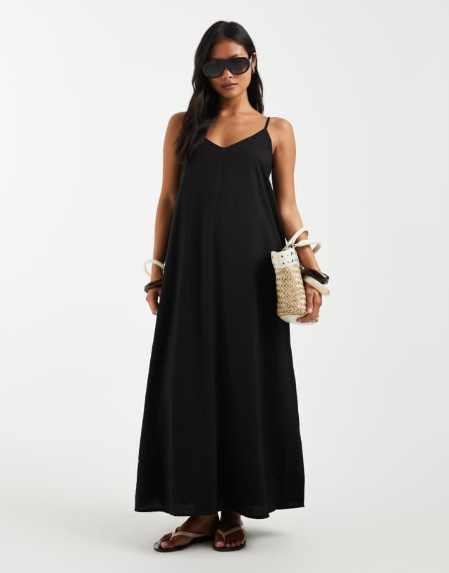 petite black maxi dress ONLY 'ONLJEROME' female plain colored size XXL Balck Mermaid Off the Dusty_Rose Size:us-10 Made from black material