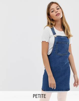 petite dungaree dress