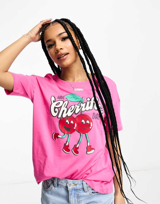 Vero Moda t-shirt in bright pink