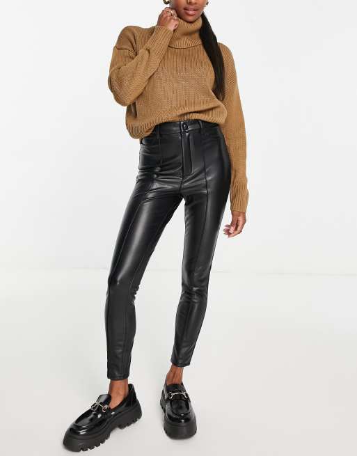 Only Petite – Exklusiver Rollkragenpullover in Kamelbraun, 4 von 4