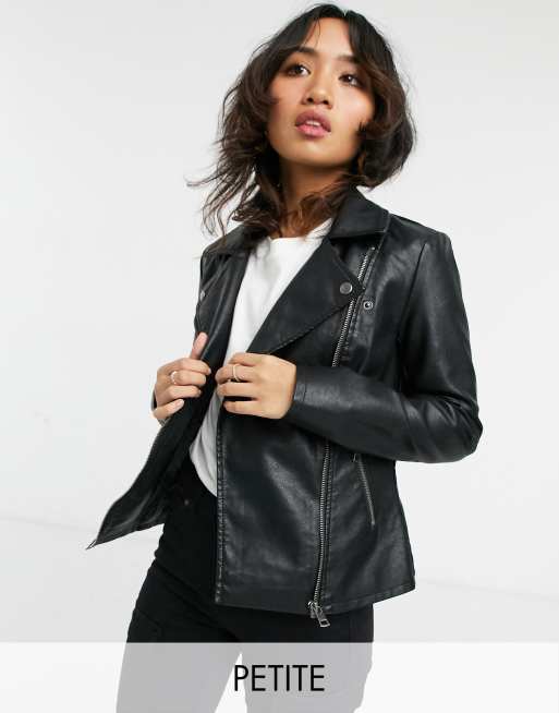 Petite 2025 leather blazer