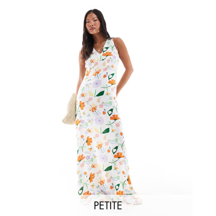 Petite floral maxi dress clearance
