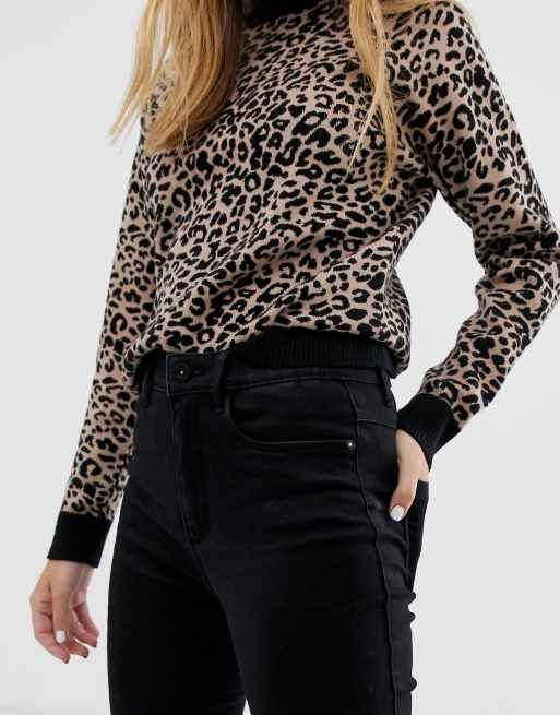 Only Petite high waist skinny jeans in black, 3 of 4
