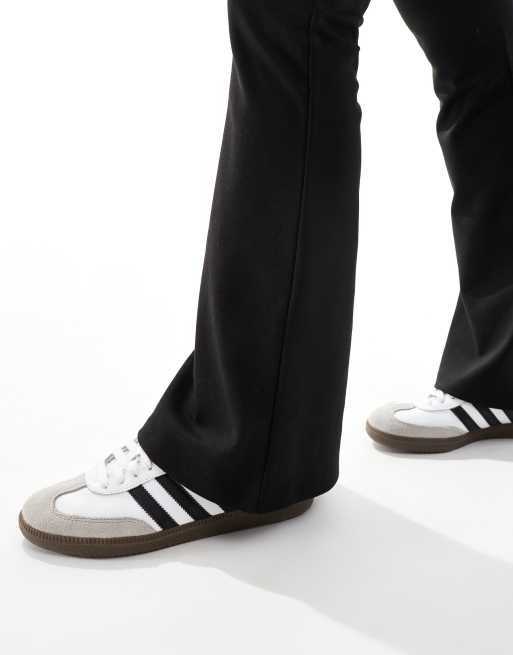 ONLY Petite high waisted flared trousers in black, 5 of 5