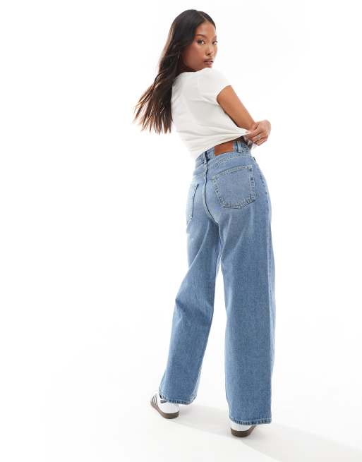 Petite high waisted wide leg jeans best sale