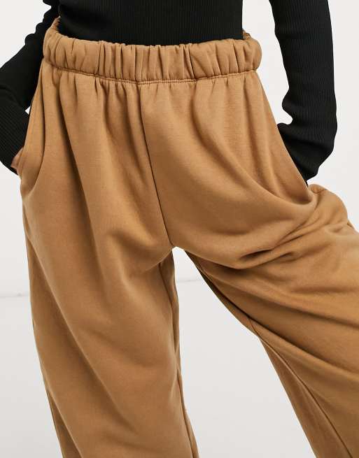 Only Petite jogger co ord in tan ASOS