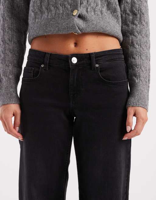 ONLY Petite - Judy - Jean ample taille basse - Noir délavé, 5 de 5