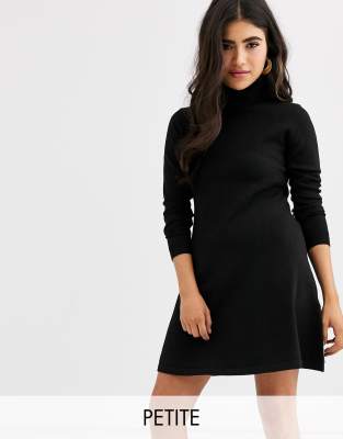 black sweater dress petite