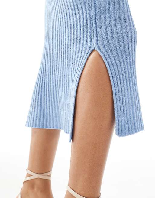 ONLY Petite knit maxi dress in light blue, 4 of 4