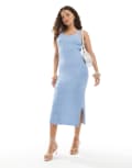 [Only Petite] ONLY Petite knitted midi dress in light blue XXL SOFT CHAMBRAY