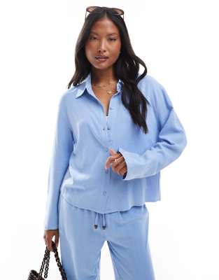 Only Petite Linen Mix Shirt