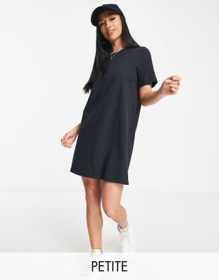 Only Petite mini T-shirt dress in black