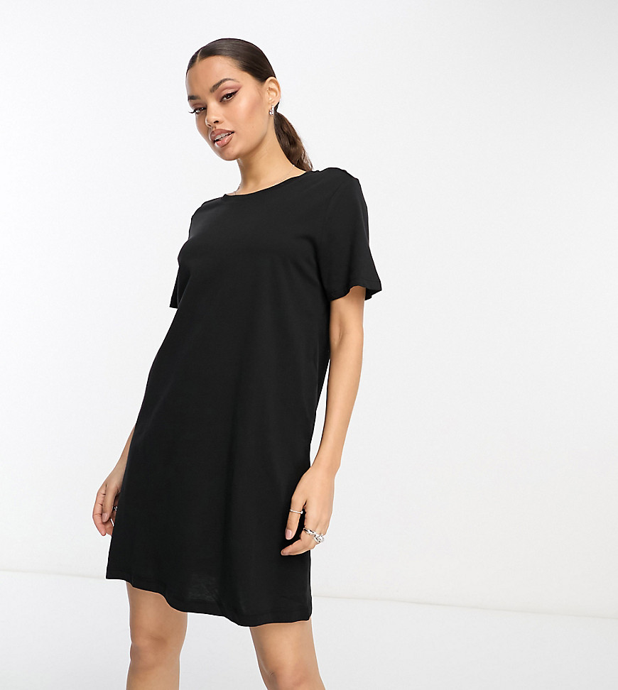 ONLY Petite mini t-shirt dress in black