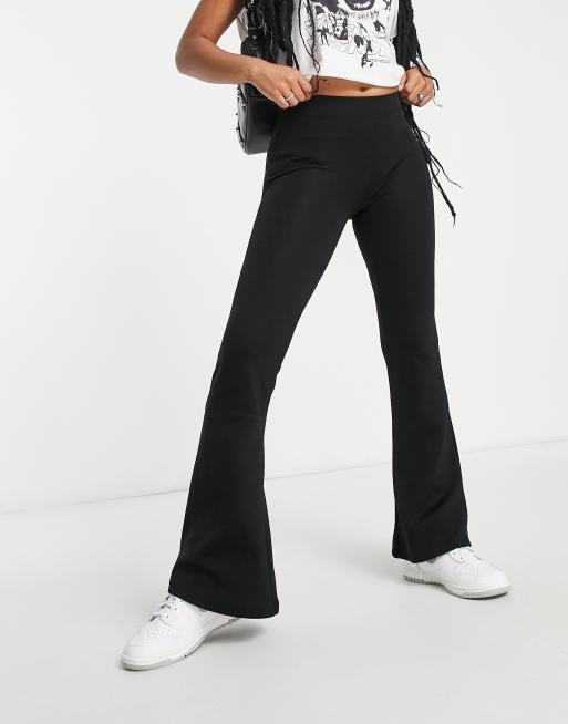 Only Petite - Pantaloni a zampa a vita alta neri, 3 di 5
