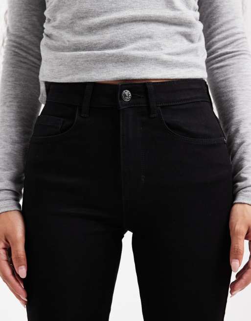 ONLY Petite – Royal – Czarne jeansy dzwony, 5 z 5