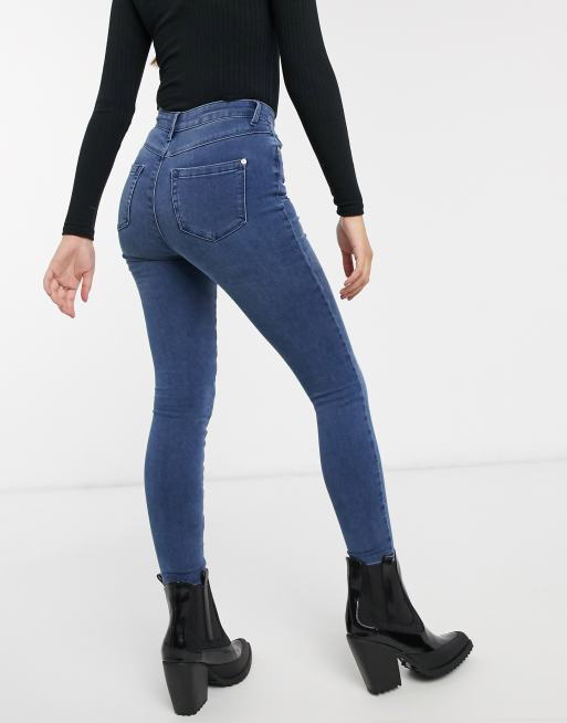 Only Petite Royal high waist skinny jean in mid blue, 2 of 4