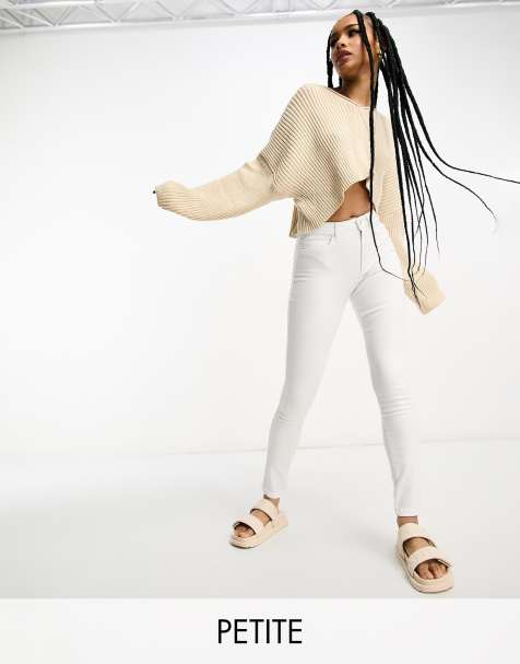 Only Petite Royal skinny jeans in white - view 1