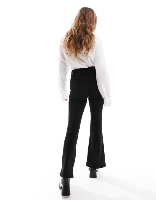 Only Petite – Svarta leggingsbyxor med hög midja och slits framtill , 5 av 5