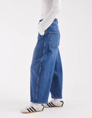 Only Petite Tamy Barrel Jeans In Blue