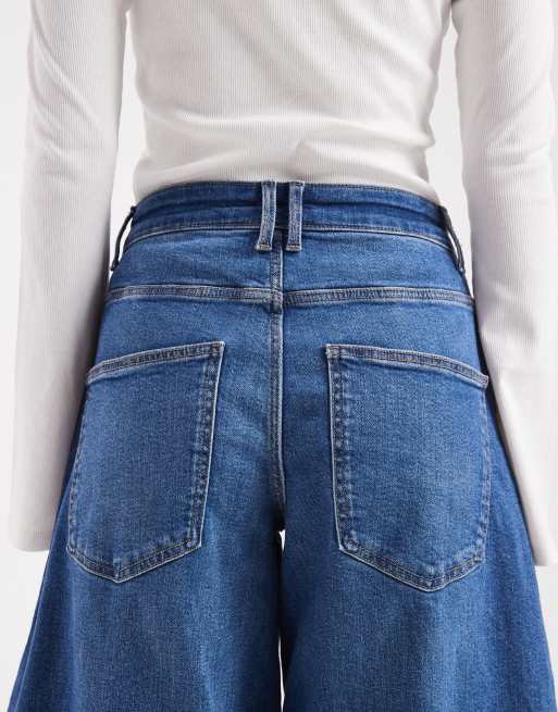 ONLY Petite - Tamy - Blå barrel-jeans, 5 af 5