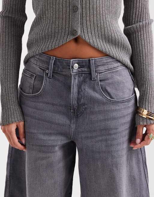 ONLY Petite – Tamy – Grå jeans med barrelben, 5 av 5