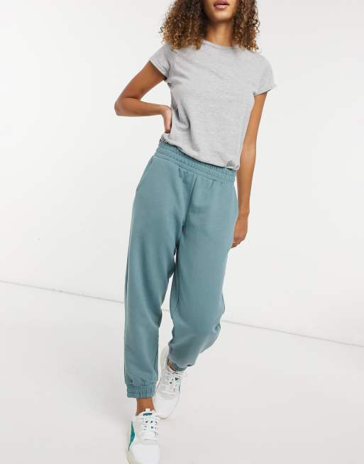 Only Play - 78 Neva - Geborstelde joggingbroek met losse pasvorm in goblinblauw