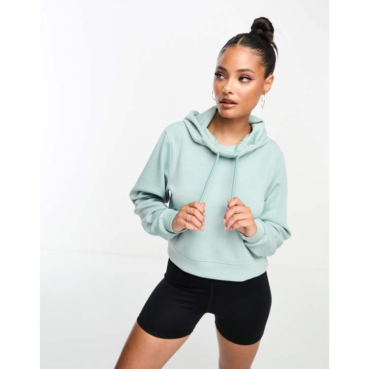 Womens cropped shop hoodie mint