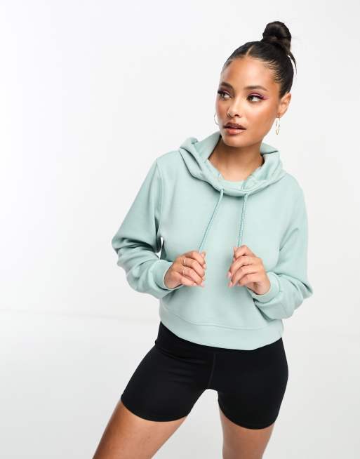 Only Play Dess cropped hoodie in gray mist ASOS