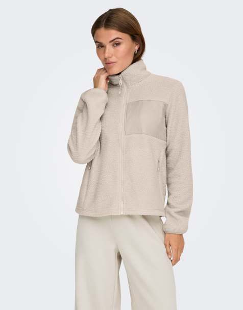 Only Play - Fleece jack in stone - view 1