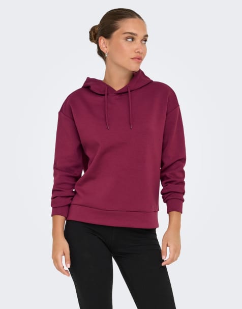 Only Play - Hoodie in rhododendron rood - view 1