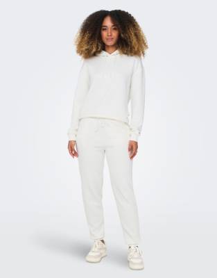 Only Play - Jogginghose in Cloud Dancer-Weiß