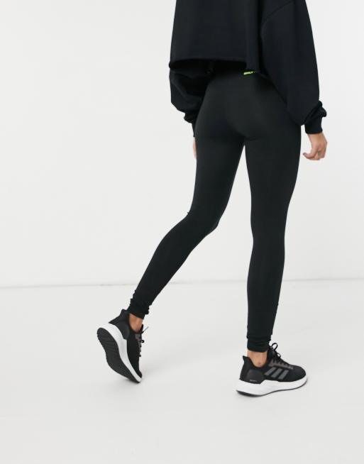 Only Play Justyna life jersey leggings in black with white logo