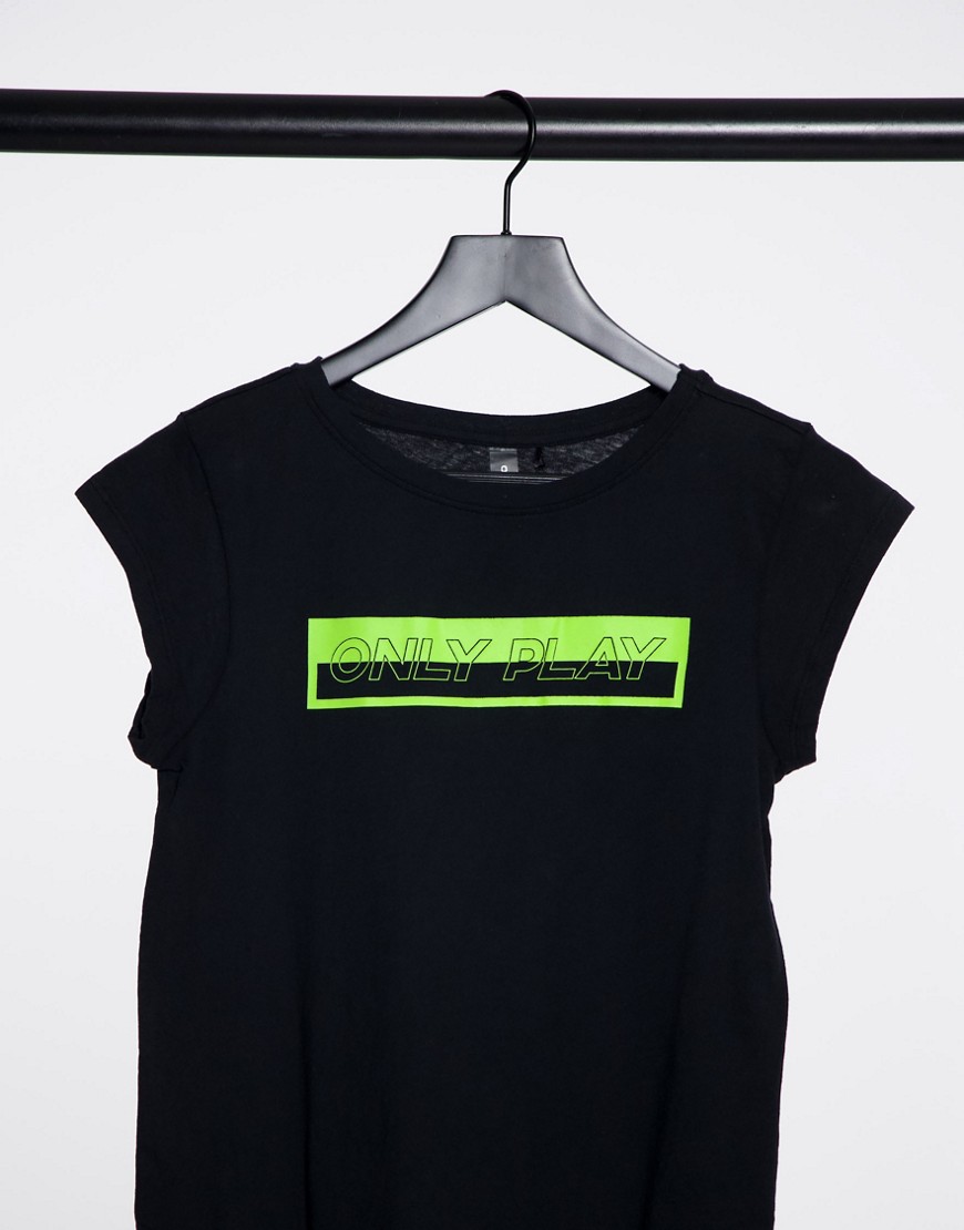 Only Play Justyna life short sleeve tee in black