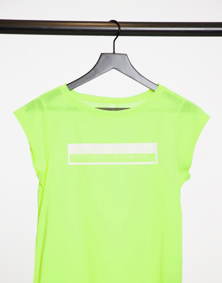 Only Play Justyna life short sleeve tee in yellow