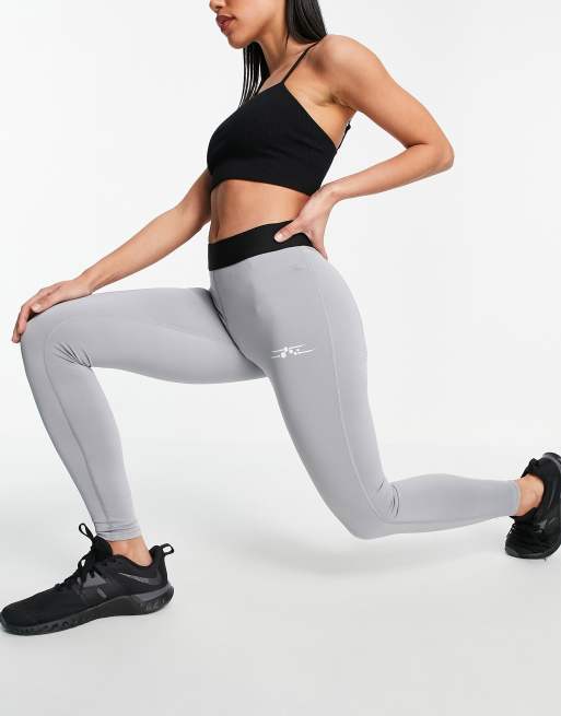 Mid Rise Grey Volleyball Tights & Leggings.