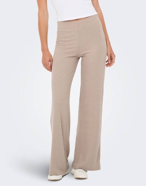 Only Play - Pantaloni a fondo ampio color cordino