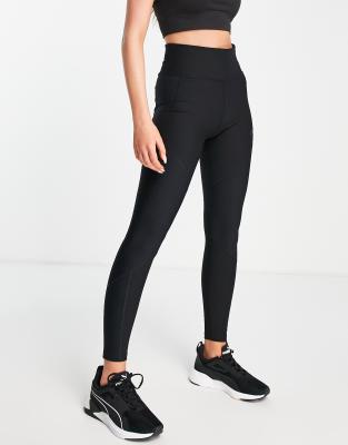 Only Play - Schwarze Sport-Leggings aus atmungsaktivem Ripp-Stoff