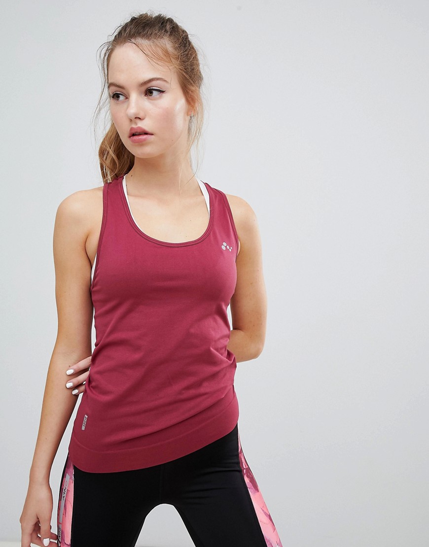 Only Play seamless racer tank-Red