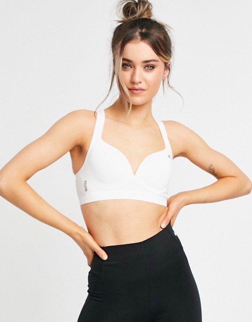 Only Play shaped sports bra in white