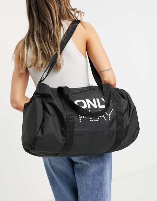 Only Play sports bag with logo in black ASOS