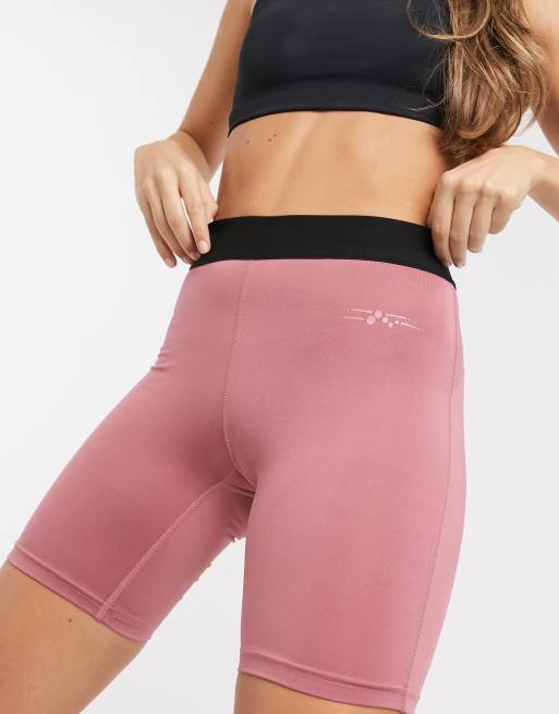 Only Play training legging shorts in mesa rose